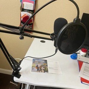 USB Gaming Microphone PC,Professional Cardioid 192kHz/24Bit Plug & Play